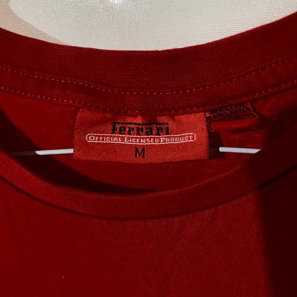 Red Ferrari short sleeve shirt gently worn - Picture 4 of 4